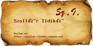 Szollár Ildikó névjegykártya